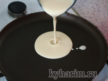 блинчики на воде рецепт с фото