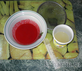 икра из желе для торта