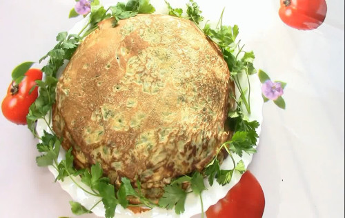 Закусочный блинный торт